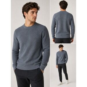 Lululemon Textured Knit Crewneck Sweater Gray Mens Medium